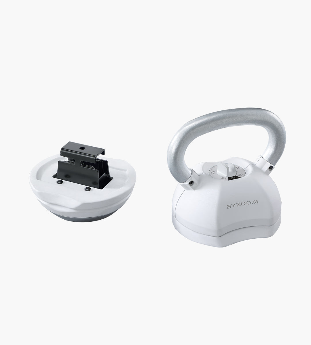Pure Series 18KG (40LB) Adjustable Kettlebell (white)