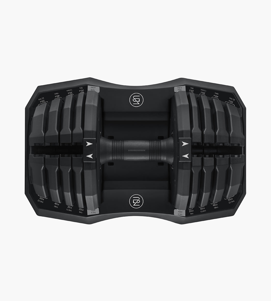Classic Series 22.6kg (50LB) Adjustable Dumbbell (black