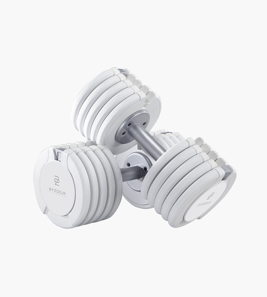 Pure Series 22.6KG (50LB) Adjustable Dumbbell (white) – ByzoomFitnessGlobal, image size:1080x1200