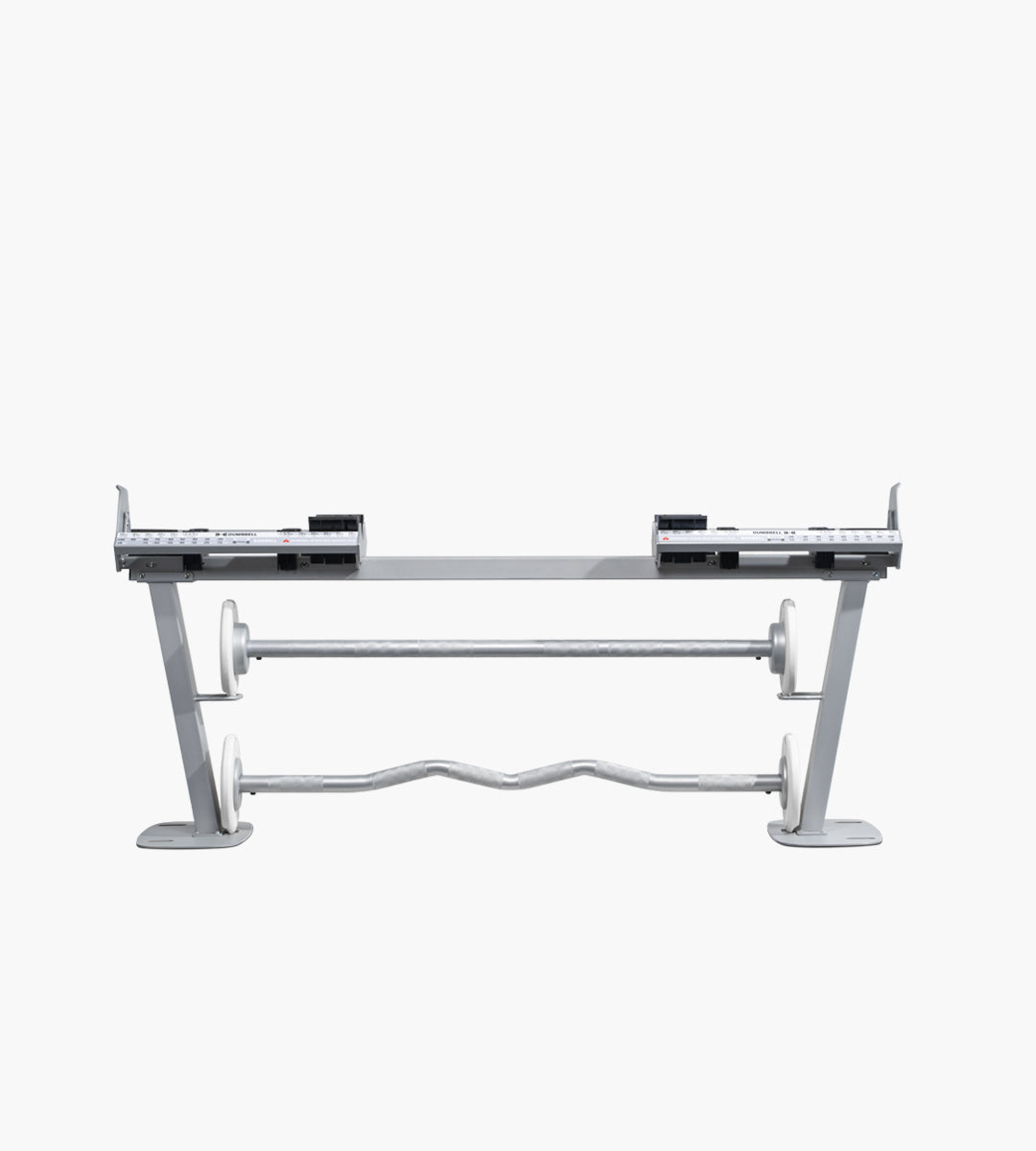 Max 45.3KG(100LB) Dumbbell to Barbell Converter (White)