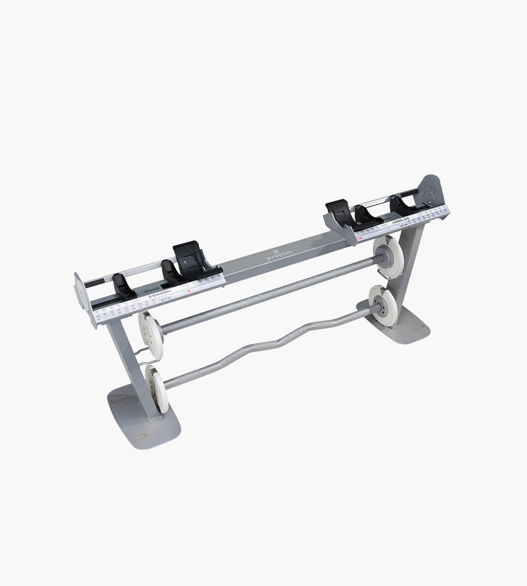 Max 45.3KG(100LB) Dumbbell to Barbell Converter (White)