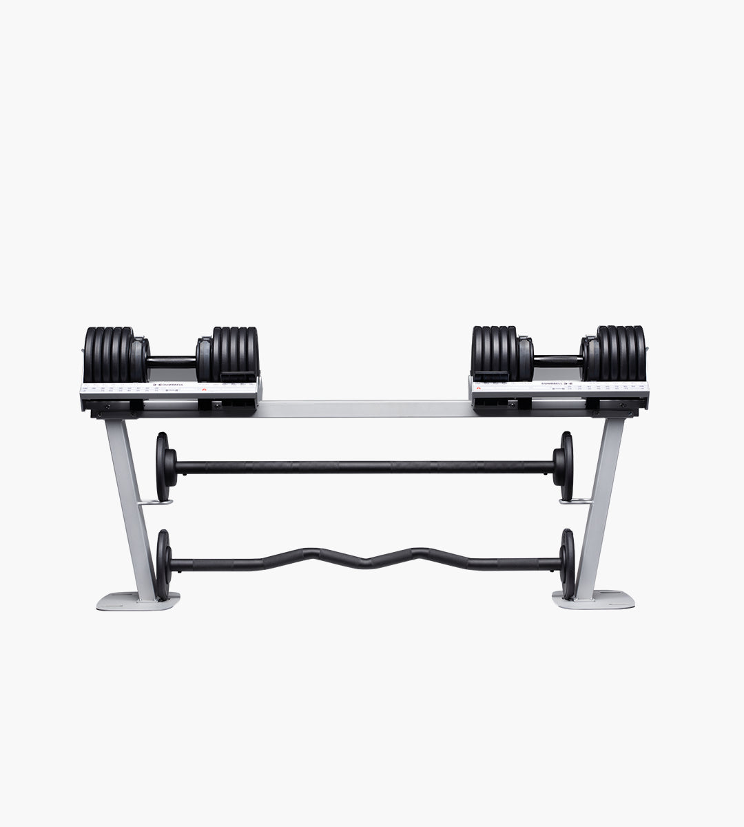 Max 45.3KG(100LB) Dumbbell to Barbell Converter (Black)