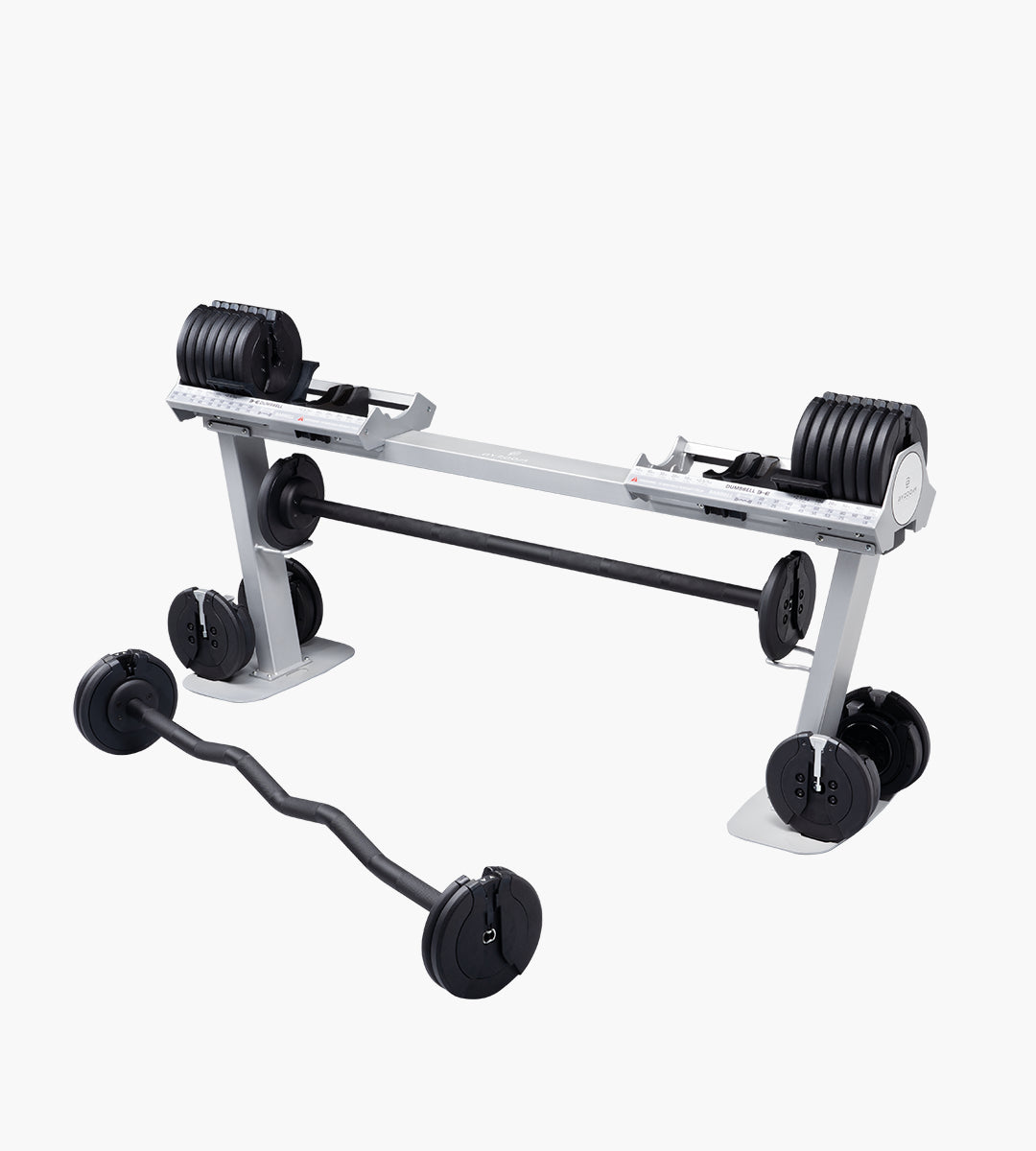 Max 45.3KG(100LB) Dumbbell to Barbell Converter (Black)