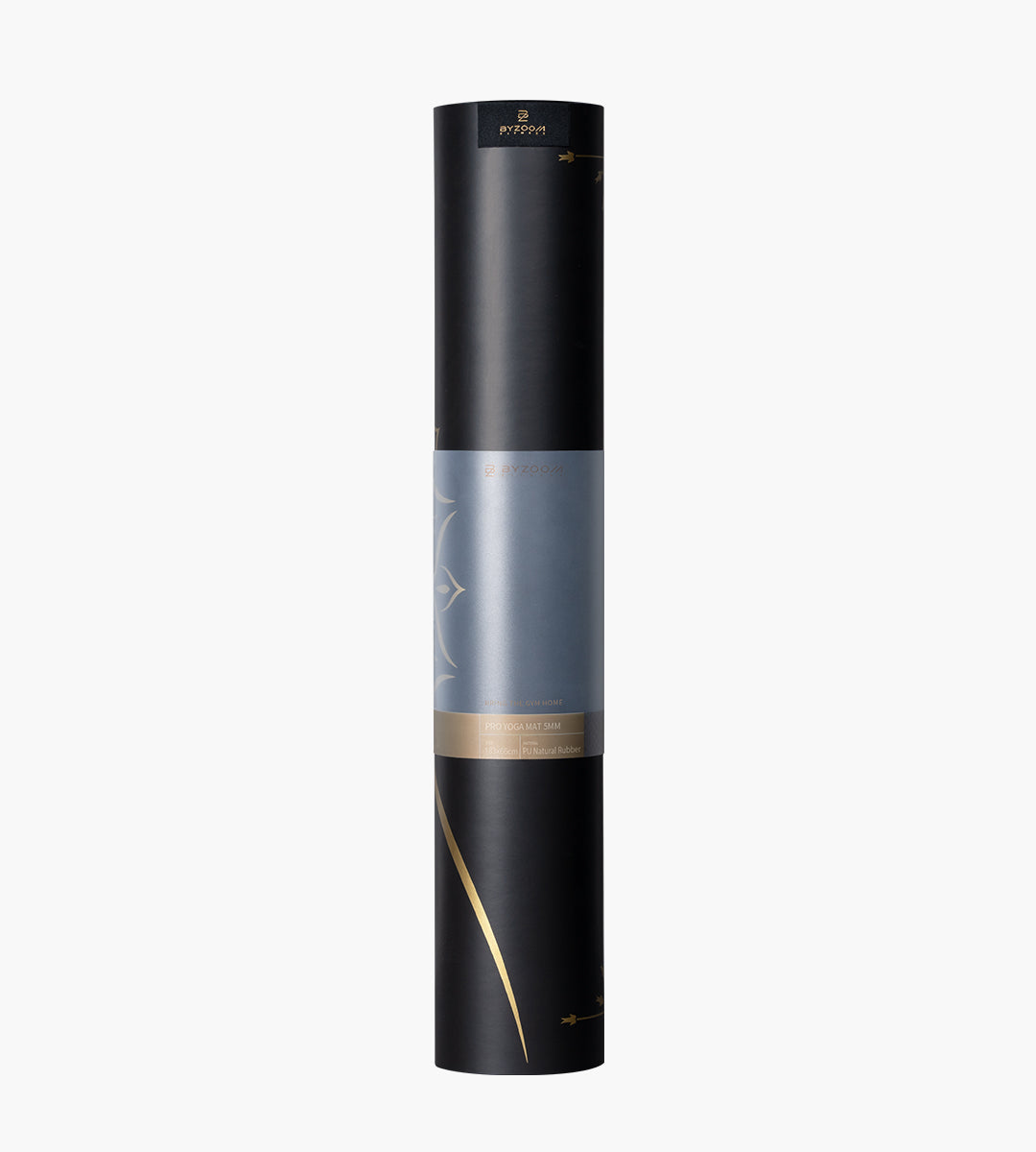 PU Natural Rubber Yoga Mat 5mm (black)