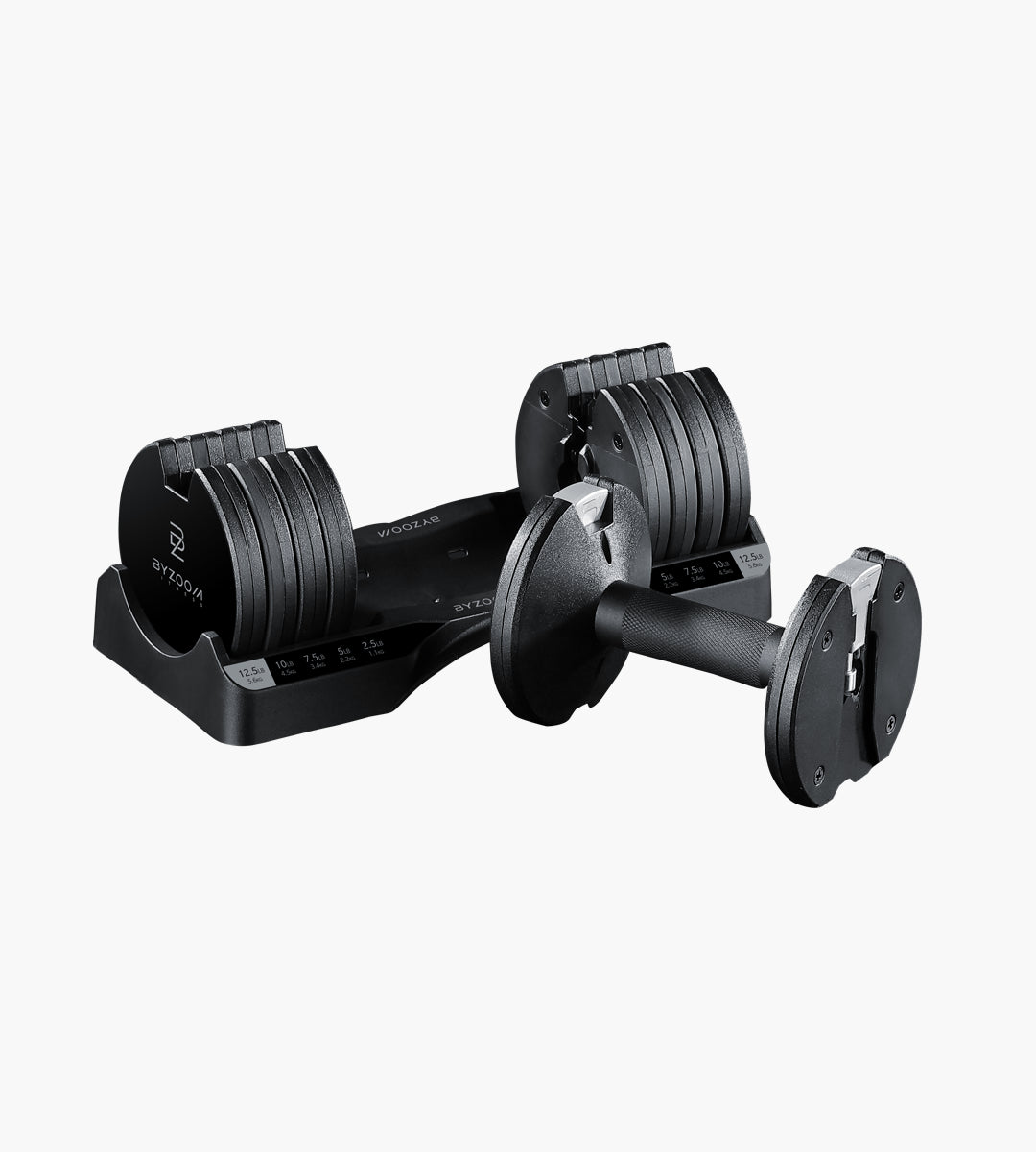 (Buy 2 offer) Pure Series 5.6KG (12.5LB)Adjustable Dumbbell (black) 