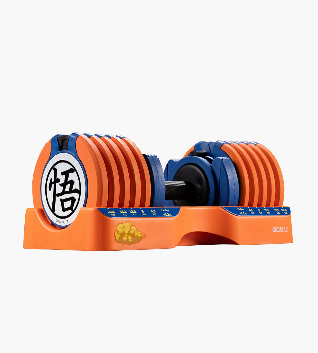 七龍珠Z 25kg(55LB)15段重量 可調式啞鈴 (悟空款)