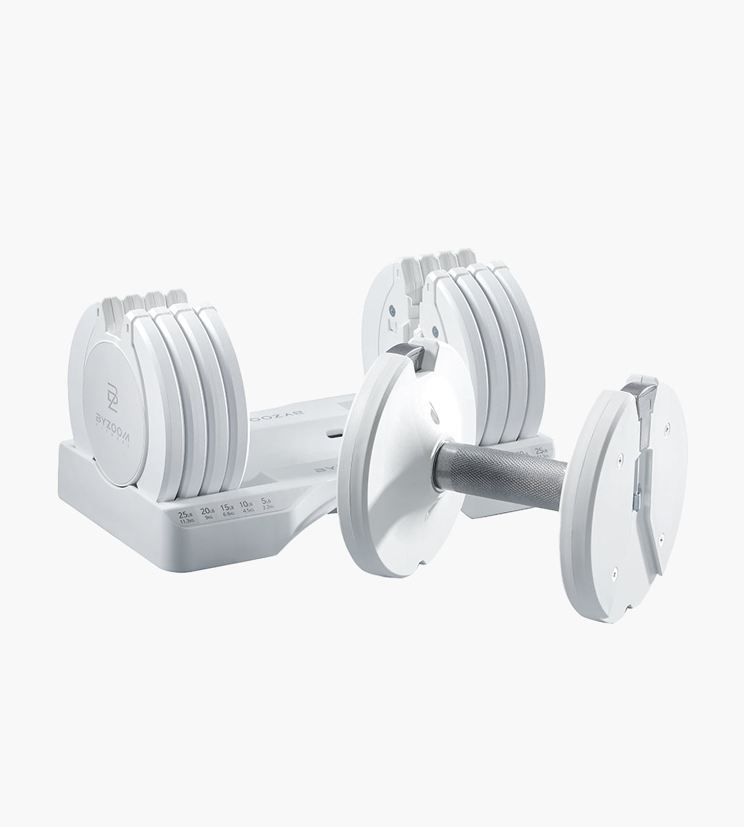 Pure Series 11.3kg (25LB) Adjustable Dumbbell (white)