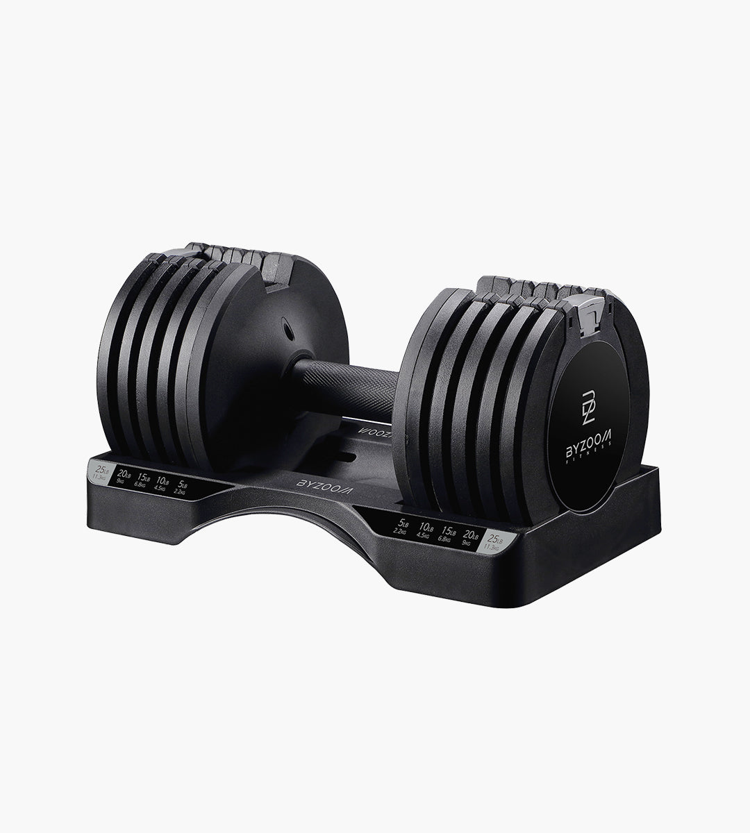 (2支優惠) Pure Series 11.3kg(25LB) 5段重量 可調式啞鈴(黑)