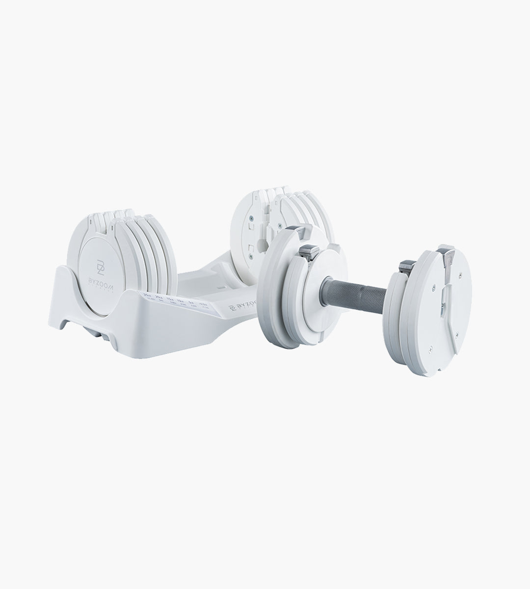 (Buy 2 offer)Pure Series 12.5KG (27.5LB) Adjustable Dumbbells (white)