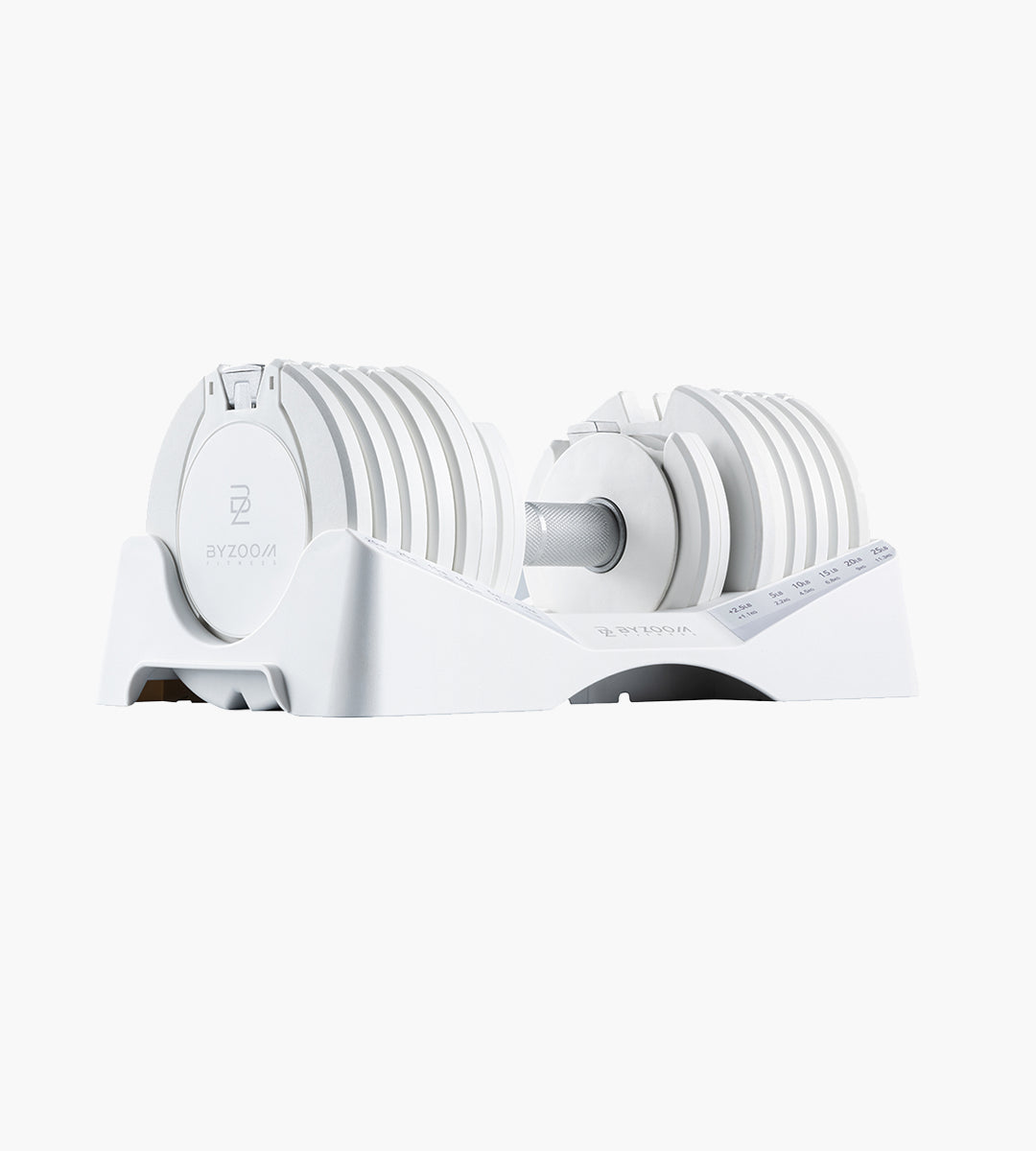 (Buy 2 offer)Pure Series 12.5KG (27.5LB) Adjustable Dumbbells (white)