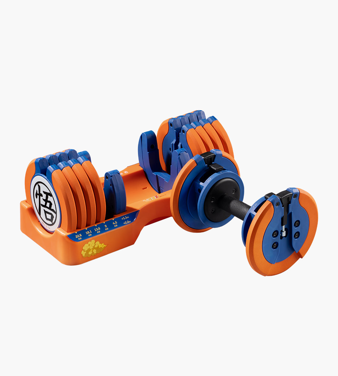 七龍珠Z 25kg(55LB)15段重量 可調式啞鈴 (悟空款)