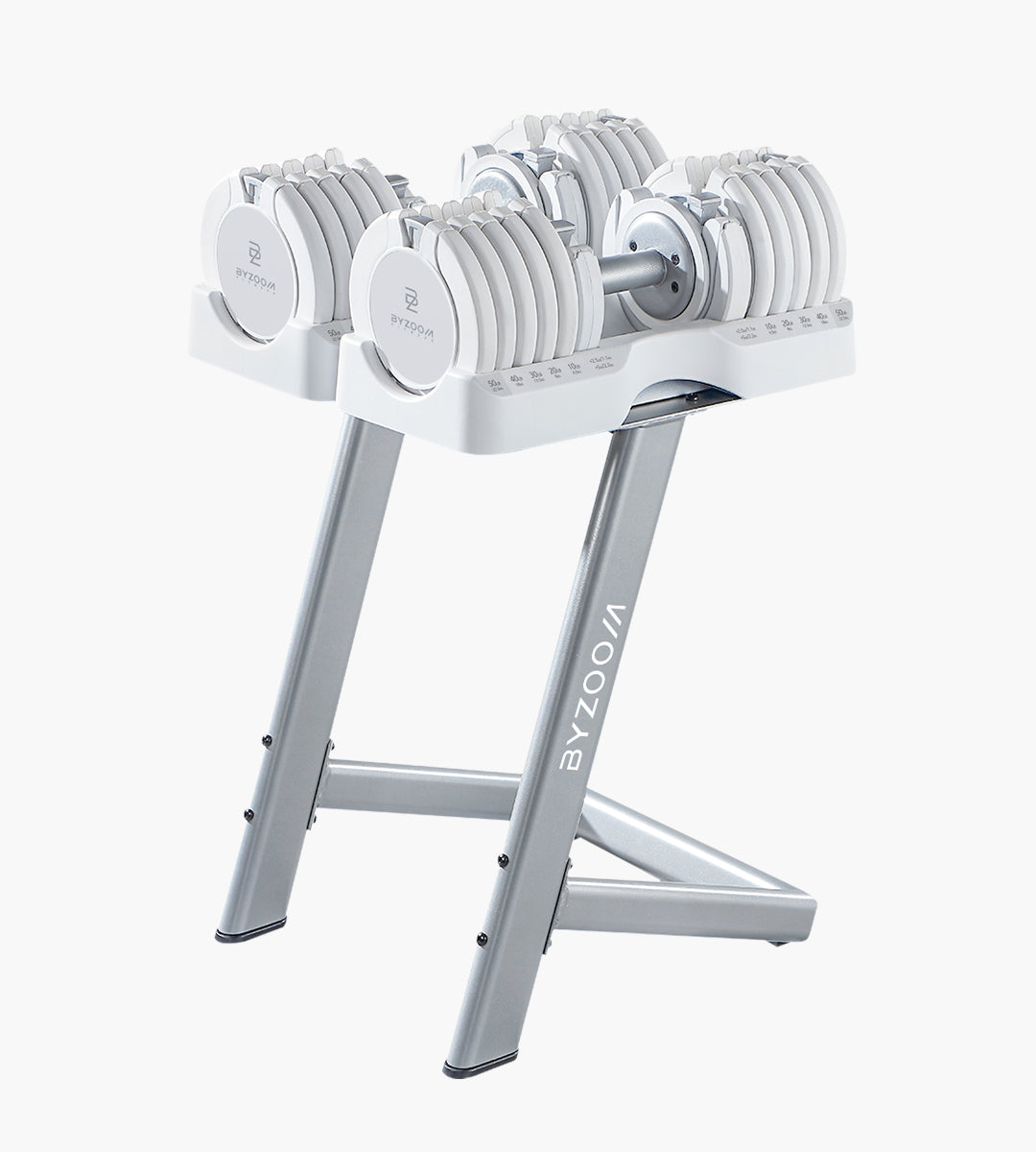 Pure Series 22.6/25KG Adjustable Dumbbell Stand (white)