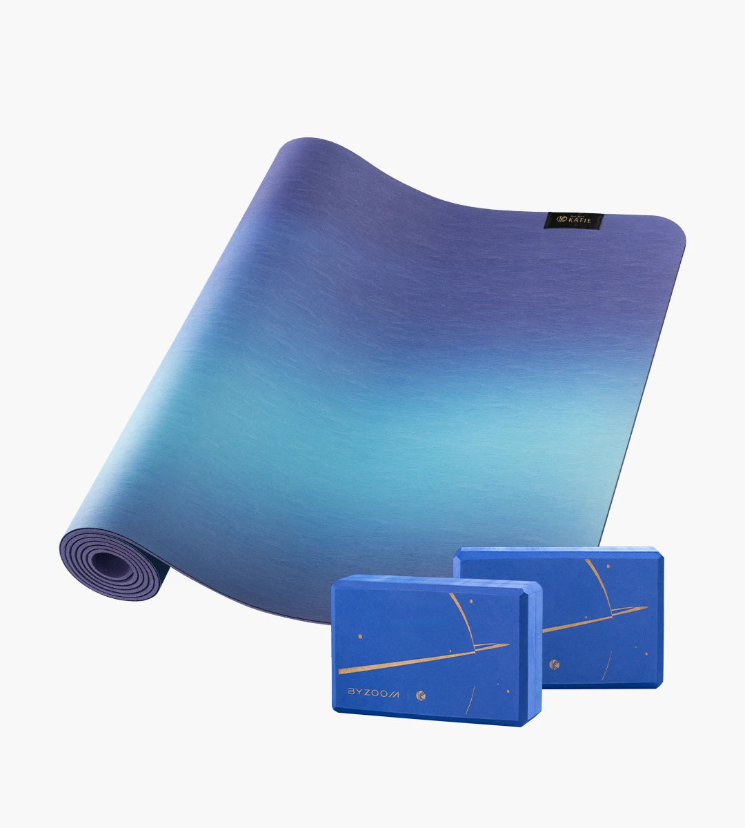 凱蒂瑜珈 Flow With Katie 天然橡膠瑜珈墊+瑜珈磚2