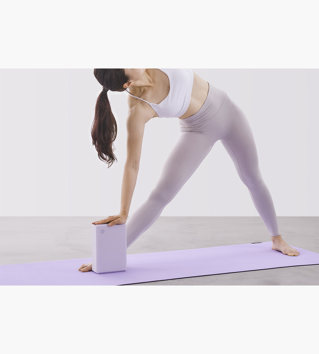Yoga brick 45D (pink and purple)